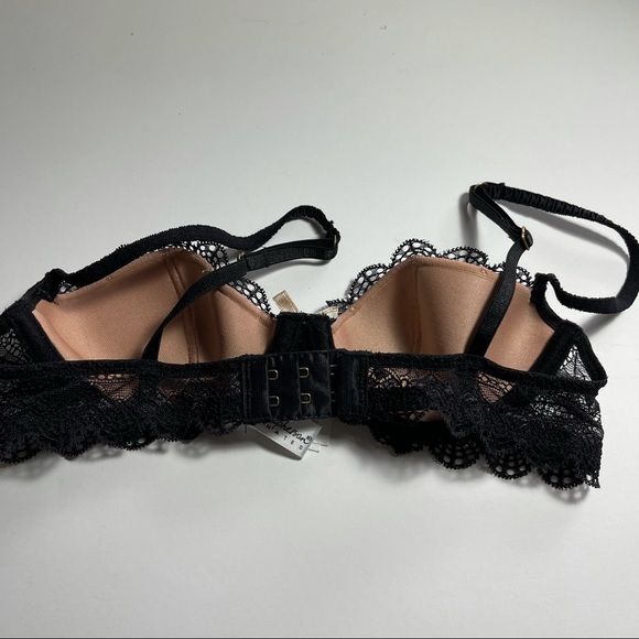 Elle Macpherson Black Lace Demi Underwire Bra 34A Lingerie - Picture 4 of 7